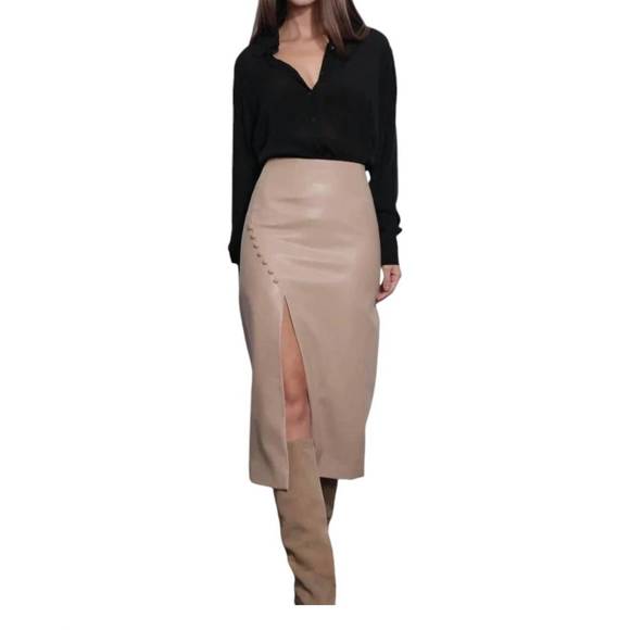 KARINA GRIMALDI Dresses & Skirts - NEW KARINA GRIMALDI saskia skirt in tan